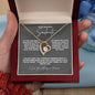 TO MY BEAUTIFUL SOULMATE FOREVER LOVE NECKLACE #LG_BF_SM_TBLK_WHT_FL