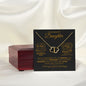 TO MY BEAUTIFUL DAUGHTER EVERLASTING LOVE NECKLACE #LG_BD_BLK_GLD_EL