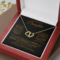 TO MY BEAUTIFUL DAUGHTER EVERLASTING LOVE NECKLACE #LG_BD_BLK_GLD_EL