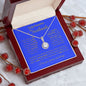 TO MY BEAUTIFUL SOULMATE ETERNAL HOPE NECKLACE - #LG_BF_SM_NVY_GLD_EH