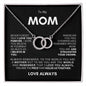 TO MY MOM PERFECT PAIR NECKLACE #LG_M_BLK_WHT_PP