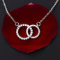 TO MY MOM PERFECT PAIR NECKLACE #LG_M_BLK_WHT_PP