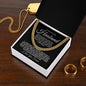 TO MY AMAZING HUSBAND CUBAN LINK CHAIN #LG_AM_BLK_WHT