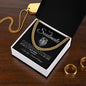 To My Soulmate Cuban Link Chain #LG_SM_BLK_WHT_CL