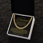 TO MY AMAZING HUSBAND CUBAN LINK CHAIN #LG_AM_BLK_GLD