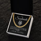 To My Soulmate Cuban Link Chain #LG_SM_BLK_WHT_CL