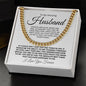 TO MY AMAZING HUSBAND CUBAN LINK CHAIN #LG_AM_WHT_BLK