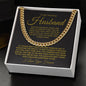 TO MY AMAZING HUSBAND CUBAN LINK CHAIN #LG_AM_NVY_GLD