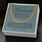 TO MY AMAZING HUSBAND CUBAN LINK CHAIN #LG_AM_GRY_BLU