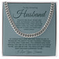 TO MY AMAZING HUSBAND CUBAN LINK CHAIN #LG_AM_GRY_BLU