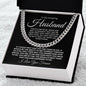 TO MY AMAZING HUSBAND CUBAN LINK CHAIN #LG_AM_BLK_WHT