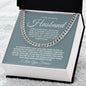 TO MY AMAZING HUSBAND CUBAN LINK CHAIN #LG_AM_GRY_WHT