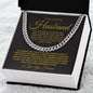 TO MY AMAZING HUSBAND CUBAN LINK CHAIN #LG_AM_NVY_GLD