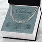 TO MY AMAZING HUSBAND CUBAN LINK CHAIN #LG_AM_GRY_BLU