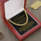 TO MY AMAZING HUSBAND CUBAN LINK CHAIN #LG_AM_BLK_GLD