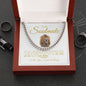 TO MY SOULMATE CUBAN LINK #LG_SM_WHT_GLD_CL