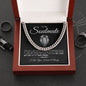 To My Soulmate Cuban Link Chain #LG_SM_BLK_WHT_CL