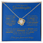 TO MY BEAUTIFUL GRANDDAUGHTER LOVE NECKLACE #LG_BLU_GLD_LK