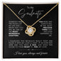 TO MY SOULMATE LOVE KNOT NECKLACE #LG_SM_BLK_WHT LK
