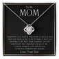 TO MY MOM LOVE KNOT SOMETIMES, IT IS HARD NECKLACE RJ423