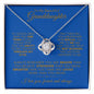 TO MY BEAUTIFUL GRANDDAUGHTER LOVE NECKLACE #LG_BLU_GLD_LK
