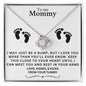 TO MY MOMMY I MAY JUST BE A BUMP LOVE KNOT NECKLACE
