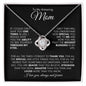 TO MY AMAZING MOM LOVE KNOT NECKLACE #LG_AM_BLK_WHT_LK
