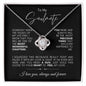 TO MY SOULMATE LOVE KNOT NECKLACE #LG_SM_BLK_WHT LK