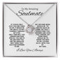 TO MY AMAZING SOULMATE LOVE KNOT NECKLACE #LG_AM_SM_WHT_BLK_LK