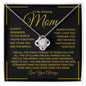 TO MY AMAZING MOM LOVE KNOT NECKLACE