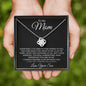 TO MY MOM LOVE KNOT SOMETIMES IT IS HARD NECKLACE JT423