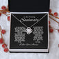 TO MY AMAZING SOULMATE LOVE KNOT NECKLACE #LG_AM_SM_BLK_WHT_LK