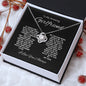 TO MY AMAZING GIRLFRIEND LOVE KNOT NECKLACE #LG_BLK_WHT_GF