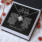 TO MY AMAZING WIFE LOVE KNOT NECKLACE #LG_BLK_WHT_WF