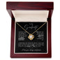 TO MY SOULMATE LOVE KNOT NECKLACE #LG_SM_BLK_WHT LK