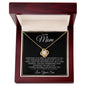 TO MY MOM LOVE KNOT SOMETIMES IT IS HARD NECKLACE JT423