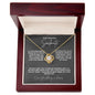 TO MY BEAUTIFUL SOULMATE LOVE KNOT NECKLACE #LG_BF_SM_TBLK_WHT_LK