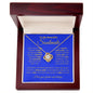 To My Beautiful Soulmate Love Knot Necklace #LG_BF-SM_RYL_BLU_LK