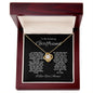 TO MY AMAZING GIRLFRIEND LOVE KNOT NECKLACE #LG_BLK_WHT_GF