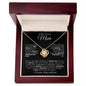 TO MY AMAZING MOM LOVE KNOT NECKLACE #LG_AM_BLK_WHT_LK
