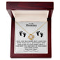 TO MY MOMMY MAY JUST BE A BUMP LOVE KNOT NECKLACE |PR0403