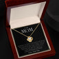 TO MY MOM LOVE KNOT SOMETIMES, IT IS HARD NECKLACE RJ423