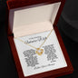TO MY AMAZING FUTURE WIFE LOVE KNOT NECKLACE #LG_WHT_BLK_FW