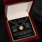 TO MY SOULMATE LOVE KNOT NECKLACE #LG_SM_BLK_WHT LK