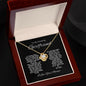 TO MY AMAZING GIRLFRIEND LOVE KNOT NECKLACE #LG_BLK_WHT_GF