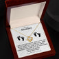 TO MY MOMMY I MAY JUST BE A BUMP LOVE KNOT NECKLACE
