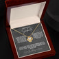 TO MY BEAUTIFUL SOULMATE LOVE KNOT NECKLACE #LG_BF_SM_TBLK_WHT_LK