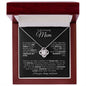 TO MY AMAZING MOM LOVE KNOT NECKLACE #LG_AM_BLK_WHT_LK