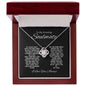 TO MY AMAZING SOULMATE LOVE KNOT NECKLACE #LG_AM_SM_BLK_WHT_LK