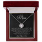 TO MY MOM LOVE KNOT SOMETIMES IT IS HARD NECKLACE JT423